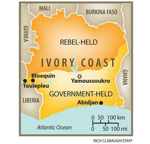 Côte d’Ivoire Ivory Coast Ethnic Division Map